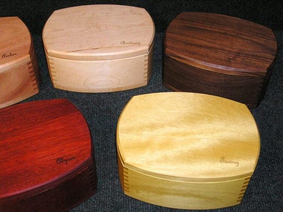 CUSTOM Modern-Style Keepsake Boxes; with trays (or not); can be engraved!
