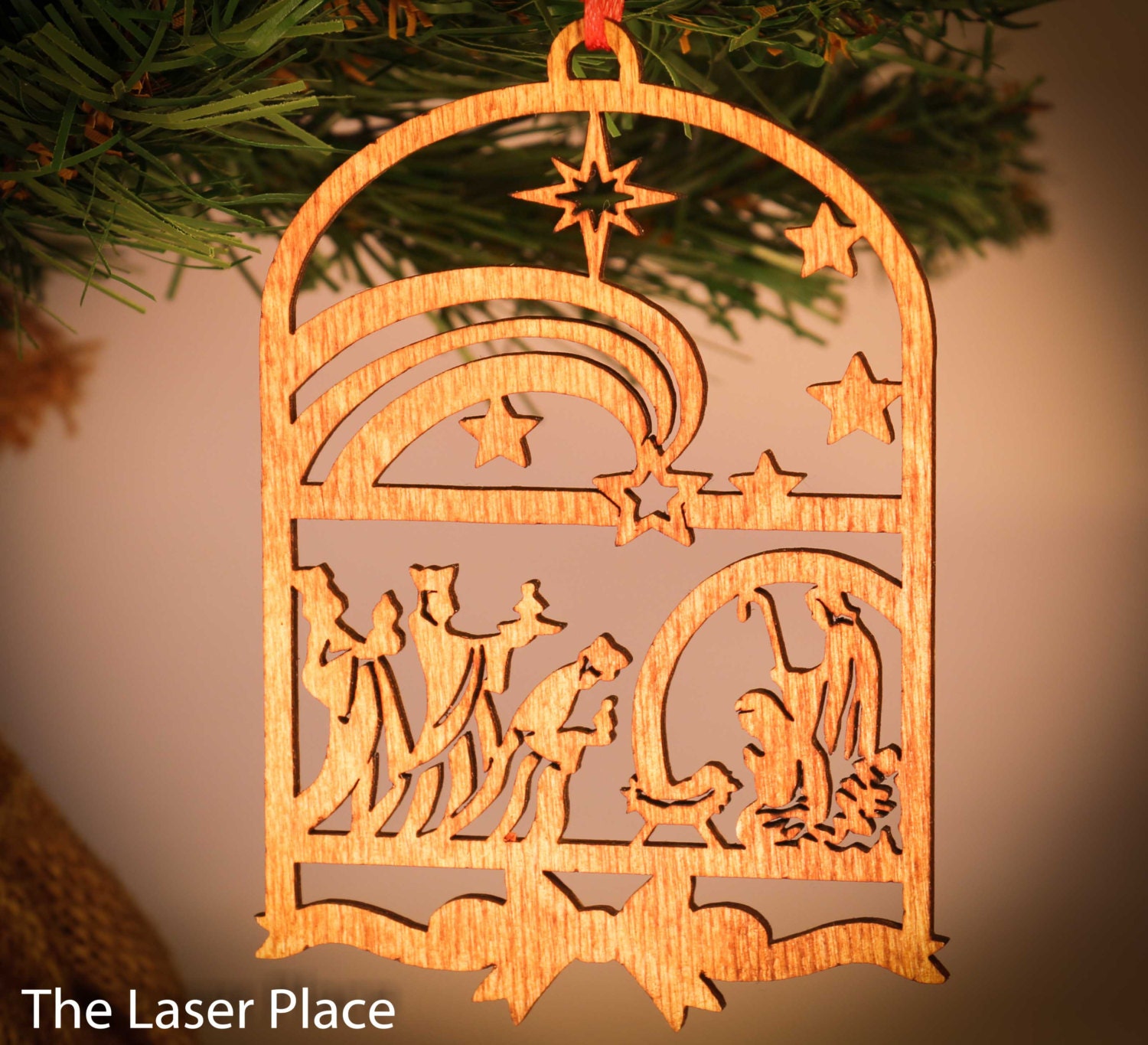 Laser Cut Nativity Ornament