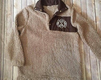 Monogrammed Sherpa Pullover - Sherpa Pullover - Monogrammed Pullover - Personalized Pullover - Monogrammed Fleece - Personalized Fleece