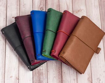 Vegan Textured Fauxdori with pockets, Travelers notebook, Fauxdori cover, Vegan Midori cover, Bullet journal, Planner cover, Bujo planner