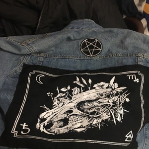 Rat Skull Back Patch Punk Back Patch Horror Patches