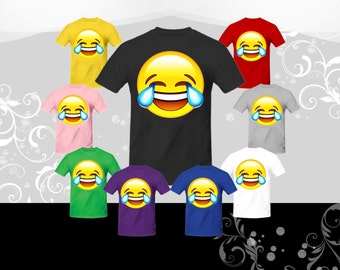 Crying Laughing Emoji T-Shirt (U+1F602), Emoji Tee