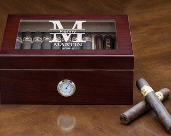 Rosewood Cigar Boxes, Personalized Cigar Case, Custom Cigar Box, Monogrammed Cigar Cases, Engravable Cigar Box, Personalized Cigar Holder
