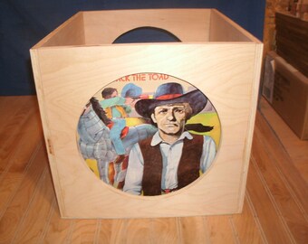 vinyl record crate, L.P. crate, vinyl record storage, vinyl record holder, record storage