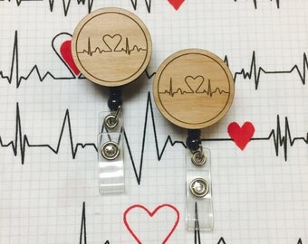Cardiac/Heart/Telemetry Badge Reel