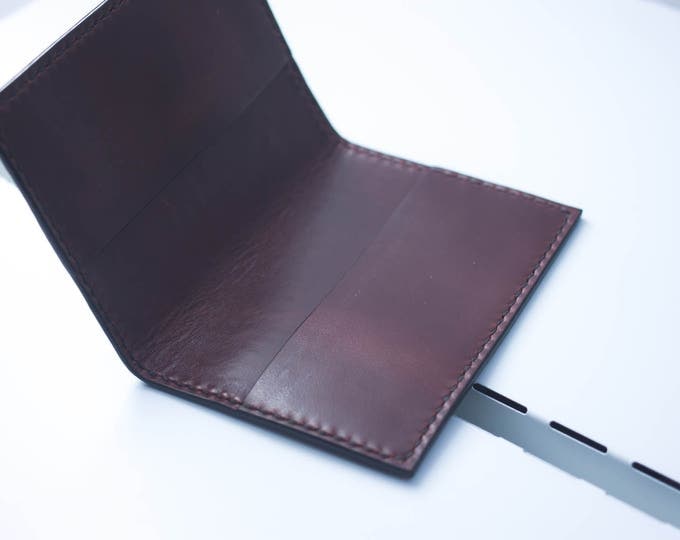 Horween Leather Passport Case/Leather Passport Holder/Passport Keeper/Leather Passport Cover/Document Holder