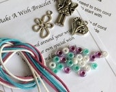 Wish Bracelet Kit, Make Your Own Wish Bracelet, Stocking Filler, Wish Bracelets, Bracelet Kits, DIY Bracelets, Gift for her, Party Gift