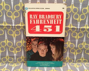 Fahrenheit 451 by Ray Bradbury paperback book vintage