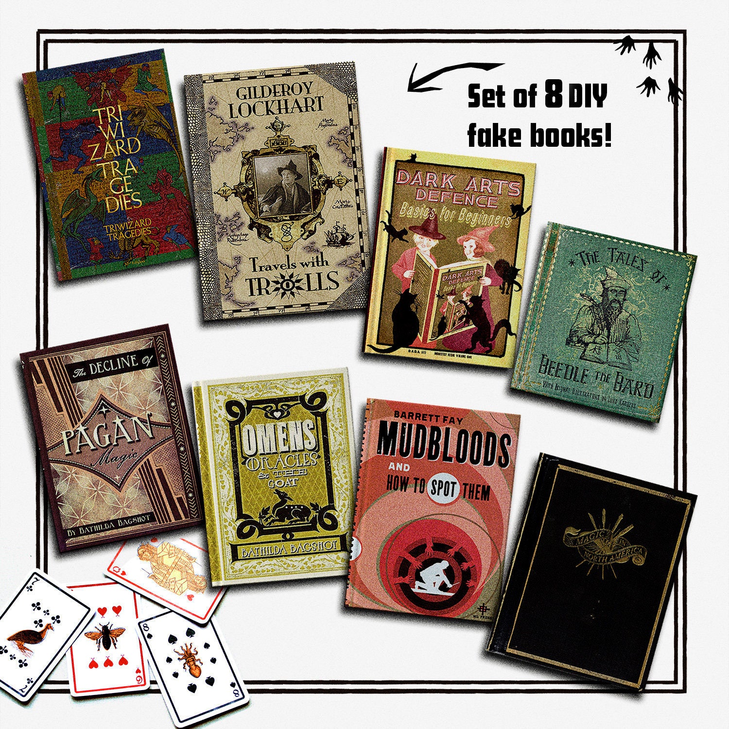 Harry Potter Fake Books Hogwarts school books Replica from