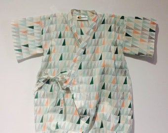 Akita Kimono Onesie / Sizes: 6M to 1yr.