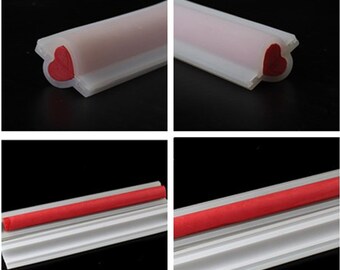 3D DIY Heart Soap Molds,Handmade Silicone Soap Tube Moulds,Soap Tools,Tube Moulds T0014