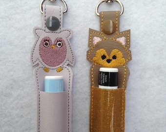 Owl and Fox Lip Balm Holders
