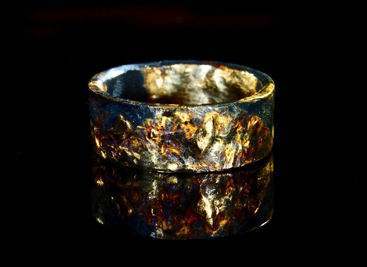 unique mens wedding band gold silver mens gold wedding ring black unique viking rustic - Viking Wedding Rings unique mens wedding band gold silver mens gold wedding ring black unique viking rustic - Viking Wedding Rings
