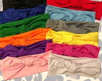 Set of 12 Top Knot Baby Headband- Baby Headwrap- Baby Turban Headband, Top Knot Headbands, Toddler Top Knot Headbands, Headwraps Girls