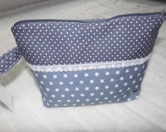 Cosmetic bag makeup bag cosmetic bag grey