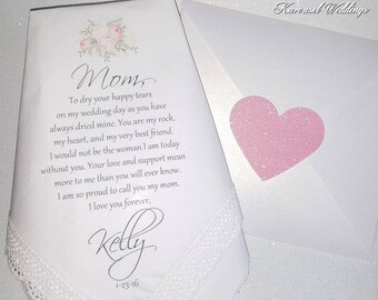 Mother of the Bride Hankerchief-Wedding Handkerchief-PRINTED-CUSTOMIZED-Wedding Hankerchief-Mother of the bride Gift-Mother of the Groom