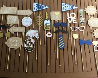 Vintage Wedding photo booth props/ Wedding photo Booth props
