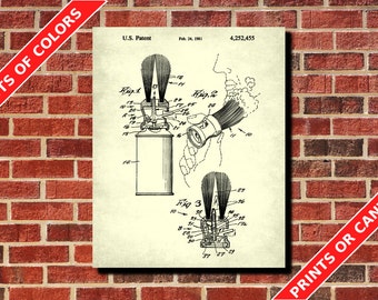 Shaving Brush Patent Print Vintage Barber Poster Salon Wall Art Barber Gift Barbershop Decor Hairdressing Salon Poster