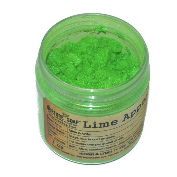 Items similar to Lime Appeal Mica Powder Soap Making Colorant Cosmetics