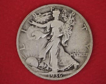 2 Silver Walking Liberty Half Dollars Junk Silver Coins Legible Dates NO Slicks or Major Damage 2.99 Flat Rate Shipping