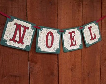 CHRISTMAS BANNER, Noel Banner, Noel Sign, Christmas Decor, Holiday Decor, Noel Decorations, Holiday Decorations, Noel Garland, Noel Decor