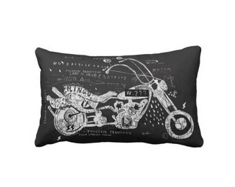 Motorcycle pillow | Etsy