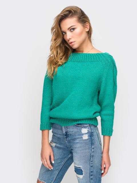 Women's sweaters Light green sweater Knitted sweater