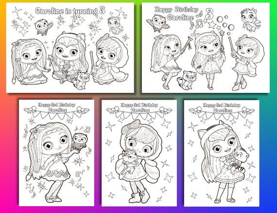 Little Charmers coloring pages Little Charmers Birthday Party
