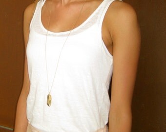 Feather Necklace - Layering Necklace - Gold Necklace - Long Necklace