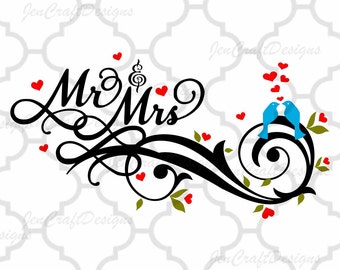 Wedding Bride Mr and Mrs SVG, Husband and Wife SVG, DXF, eps, png Files for Cutting Machines Cameo, Cricut Bride svg, Bridesmaid svg