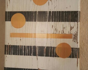 Large Wood Domino, Stripes, Striped Decor, Game Room, Domino, 42, Mexican Train, Unique Wall Decor, Whimsical, Custom, Large Wall Decor