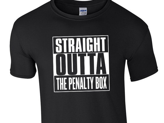 Straight Outta The Penalty Box Roller Derby Custom Funny