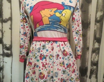 1990's Vintage Disney Little Mirmaid top/dress