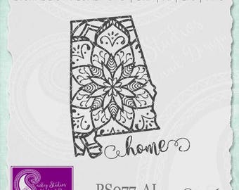 Alabama Mandala Svg, Alabama State SVG, Alabama SVG, Alabama Pride, Alabama SVG Cut File, Svg Files, Silhouette Cut File, Cricut Cut File