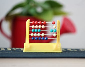 Pencil Sharpener - Vintage Pencil Sharpener in the Shape of Abacus - Abacus Miniature Pencil Sharpener - Tiny Abacus - Decorative Abacus