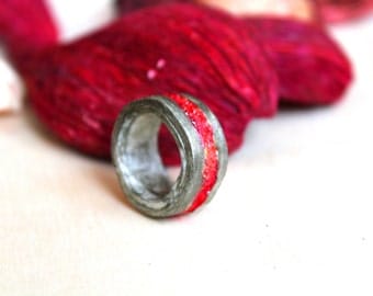 Magic ring, Polymer clay ring, Harry Potter ring, Gryffindor ring, Harry Potter jewelry, Minimalist ring, Crystal ring, Minimalist jewelry