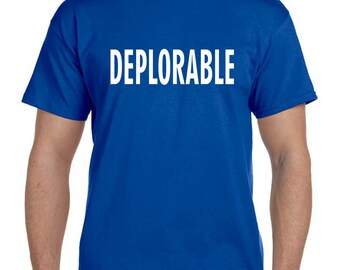 Deplorable t shirts, adorable deplorable Trump train, trump tshirt, election shirt, political shirt, anti hillary, trump tshirt (T 158)