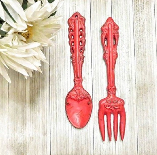 Spoon and Fork Fork and Spoon Wall Art Fork and Spoon Wall