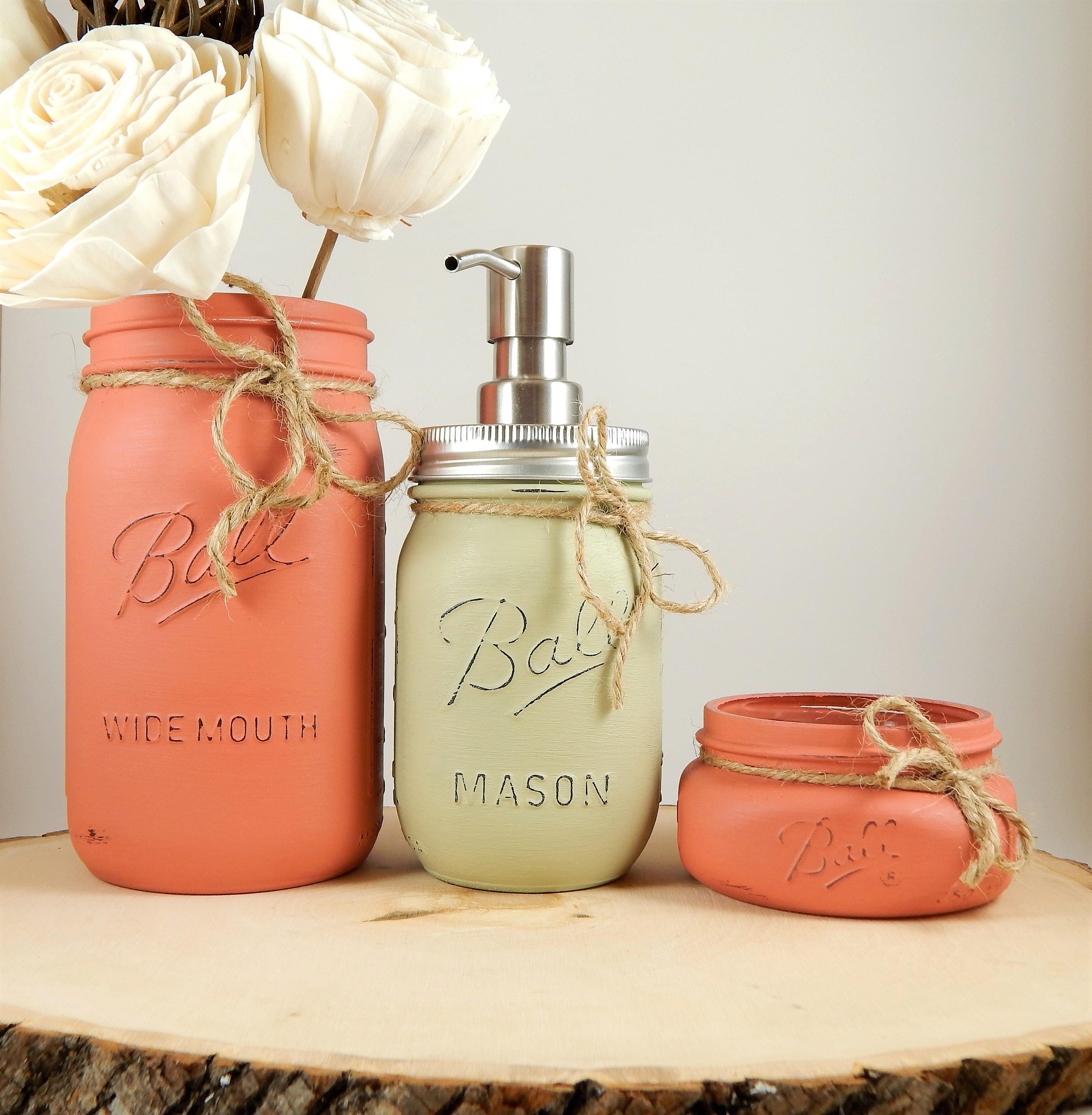 Mason Jar kitchen set mason jar soap dispenser utensil