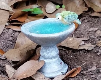 Fairy Garden Birdbath, Fairy Garden Accessory, Miniature Garden Birdbath, Fairy Garden Bath, Miniature Birdbath, Terrarium Accessory, Fairy