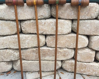Croquet Mallets Antique Lawn Game