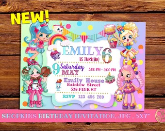 Shopkins Birthday Invitations, shopkins birthday, shopkins invitation, shopkins birthday, shopkins, shopkins party, invitación shopkins