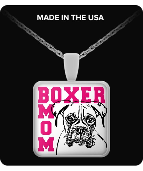 Boxer Mom Necklace Boxer Jewelry for Boxer Lovers Boxer