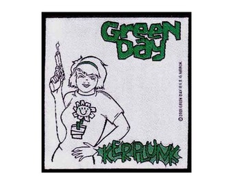 Green Day Kerplunk Sew On Patch from 2001 Unused Lookout Records