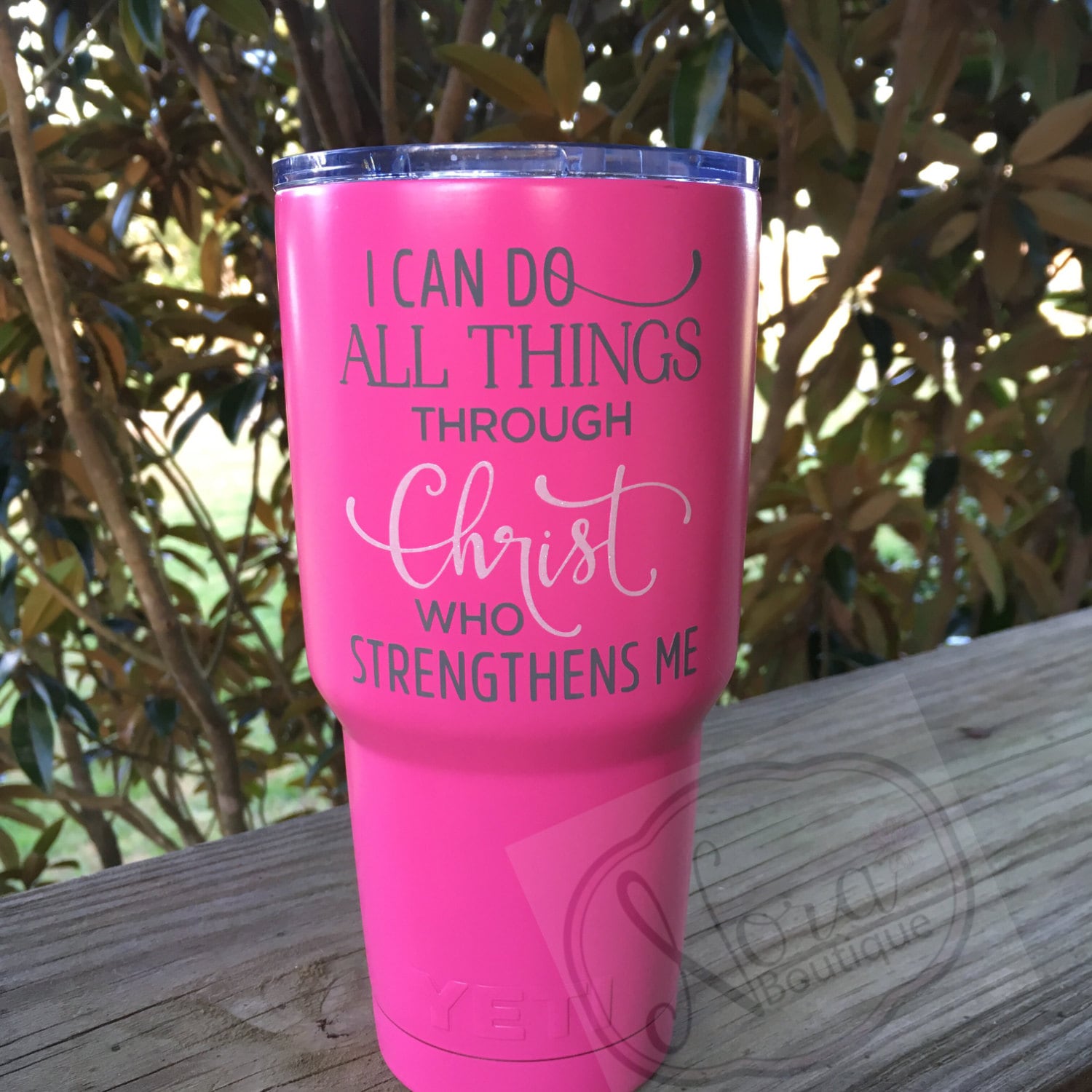 Spiritual Decal for Tumbler Yeti RTIC. I Can Do All Things