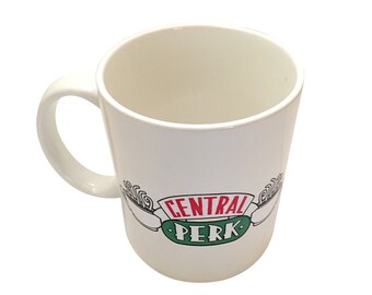 Central Perk Mug From Friends TV Show Coffee Cup House Shop Store F-R-I-E-N-D-S F*R*I*E*N*D*S Rachel Monica Best Park Tea Gift 11 oz White