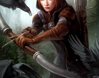 Dragon Age Inquisition Leliana the Spymaster Open Edition Art Print 11x17 inch