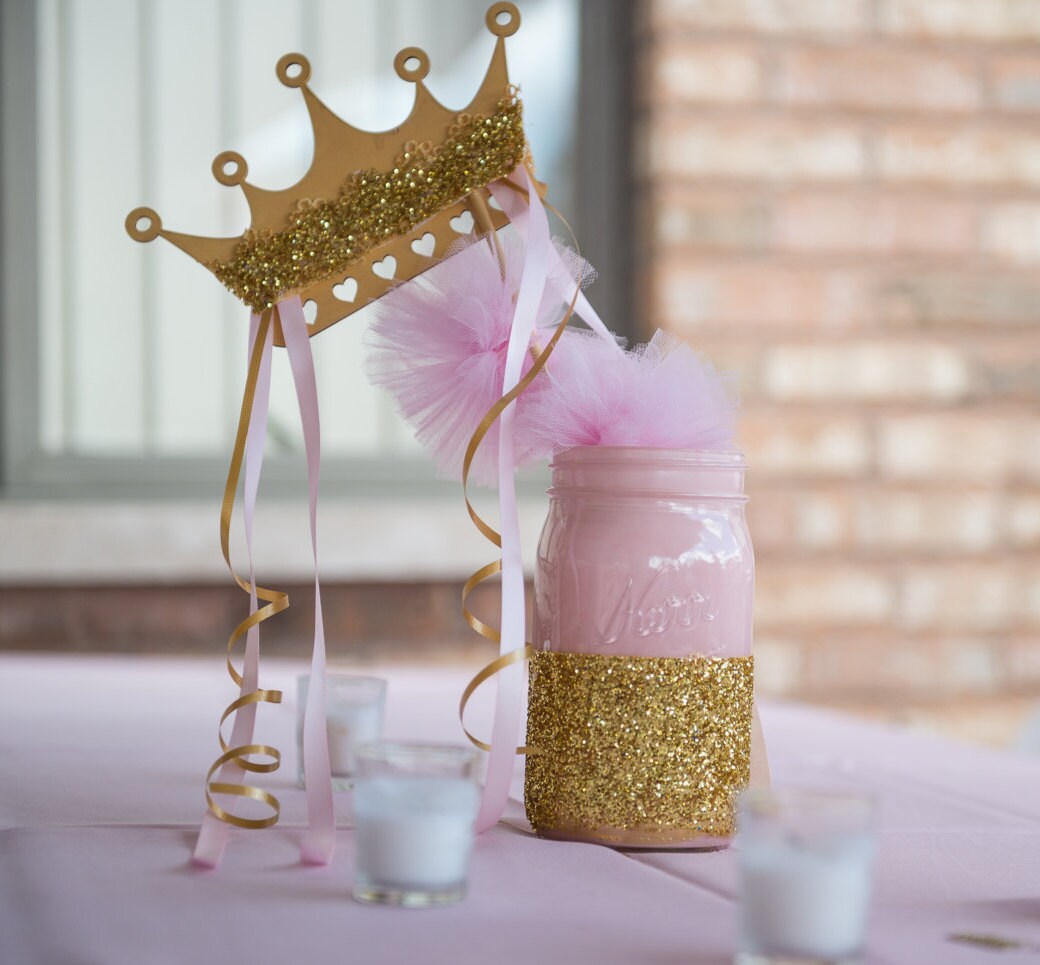 Princess Centerpiece Pink & Gold