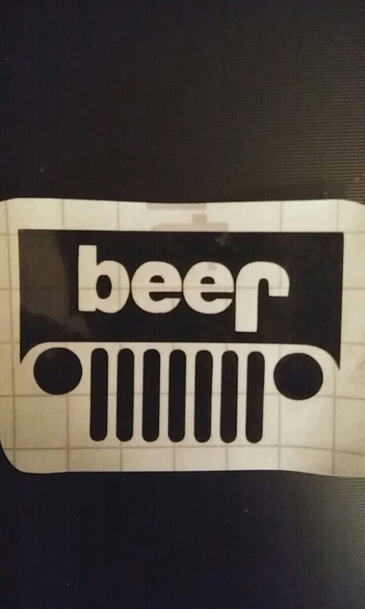 Jeep Beer Decal