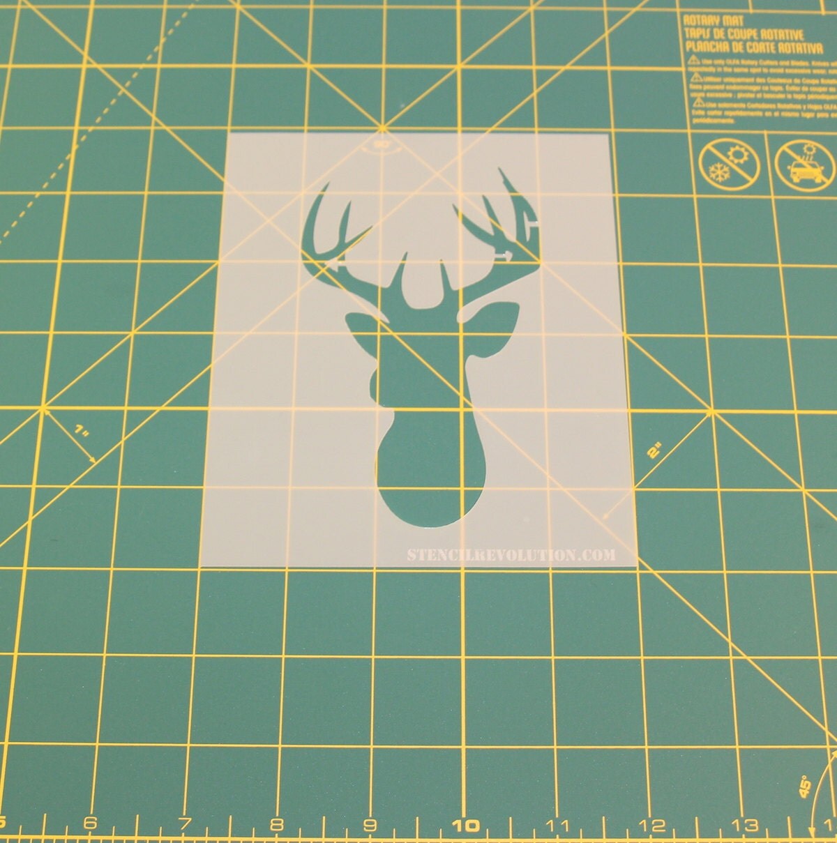 Buck Stencil Reusable DIY Craft Stencils of a Buck by StencilRev